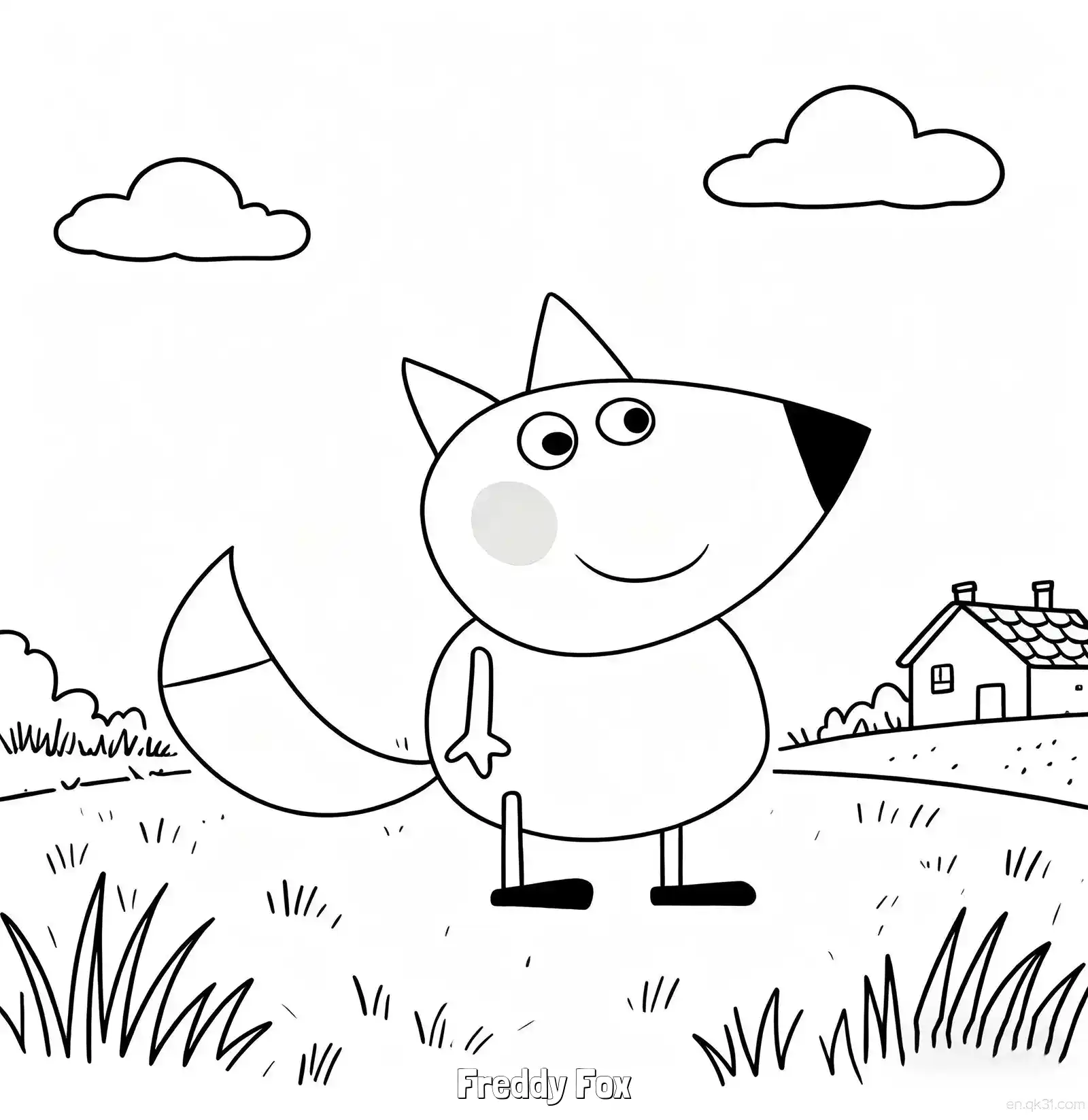 Freddy Fox  Coloring Page - Free Printable Peppa Pig PDF Coloring Sheets – Free Printable Coloring Page for Kids and Adults