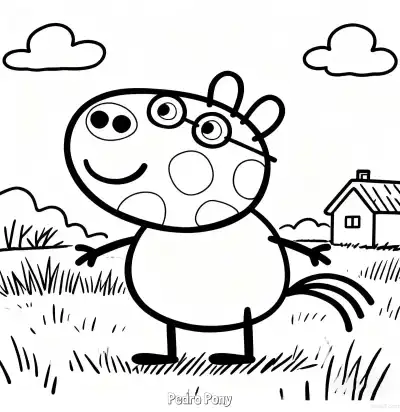 Free printable Pedro Pony  Coloring Page - Free Printable Peppa Pig PDFS Coloring Sheets coloring page