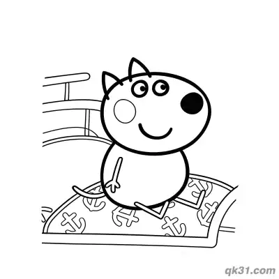 Free printable Danny Dog on a Pirate Ship Coloring Page coloring page