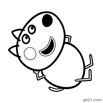 Free printable Danny Dog Running and Jumping Coloring Page coloring page