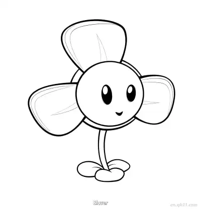 Free printable Blover  Coloring Page - Free Printable Plants vs Zombies PDFS Coloring Sheets coloring page