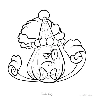 Free printable Bonk Choy 2 Coloring Page - Free Printable Plants vs Zombies PDFS Coloring Sheets coloring page
