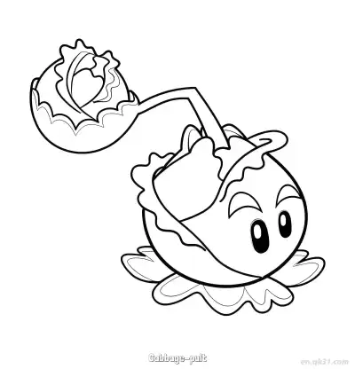 Free printable Cabbage-pult 2 Coloring Page - Free Printable Plants vs Zombies PDFS Coloring Sheets coloring page