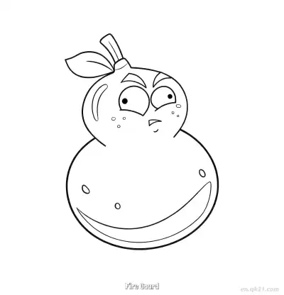 Free printable Fire Gourd  Coloring Page - Free Printable Plants vs Zombies PDFS Coloring Sheets coloring page