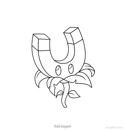 Free printable Gold Magnet  Coloring Page - Free Printable Plants vs Zombies PDFS Coloring Sheets coloring page
