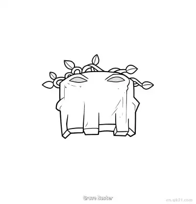 Free printable Grave Buster  Coloring Page - Free Printable Plants vs Zombies PDFS Coloring Sheets coloring page