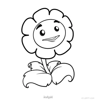Free printable Marigold  Coloring Page - Free Printable Plants vs Zombies PDFS Coloring Sheets coloring page