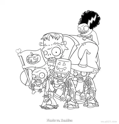Free printable Plants vs. Zombies  Coloring Page - Free Printable Plants vs Zombies PDFS Coloring Sheets coloring page