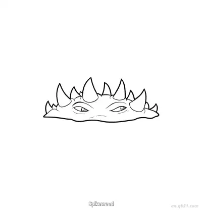Free printable Spikeweed  Coloring Page - Free Printable Plants vs Zombies PDFS Coloring Sheets coloring page