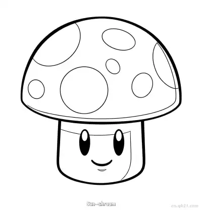 Free printable Sun-shroom  Coloring Page - Free Printable Plants vs Zombies PDFS Coloring Sheets coloring page