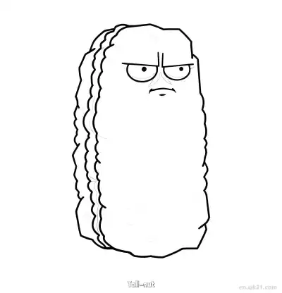 Free printable Tall-nut  Coloring Page - Free Printable Plants vs Zombies PDFS Coloring Sheets coloring page