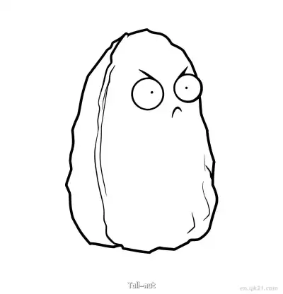 Free printable Tall-nut 2 Coloring Page - Free Printable Plants vs Zombies PDFS Coloring Sheets coloring page