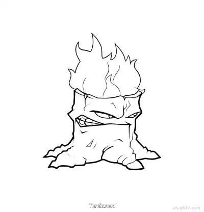 Free printable Torchwood  Coloring Page - Free Printable Plants vs Zombies PDFS Coloring Sheets coloring page