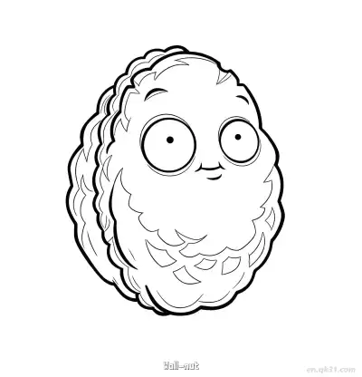 Free printable Wall-nut 2 Coloring Page - Free Printable Plants vs Zombies PDFS Coloring Sheets coloring page