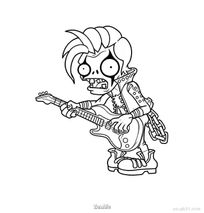 Free printable Zombie 10 Coloring Page - Free Printable Plants vs Zombies PDFS Coloring Sheets coloring page