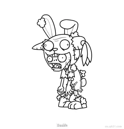 Free printable Zombie 14 Coloring Page - Free Printable Plants vs Zombies PDFS Coloring Sheets coloring page