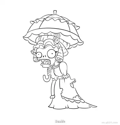 Free printable Zombie 21 Coloring Page - Free Printable Plants vs Zombies PDFS Coloring Sheets coloring page