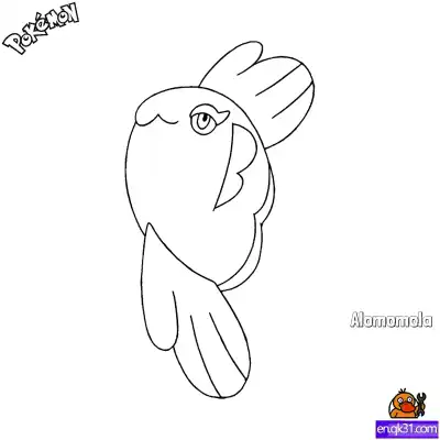 Free printable Alomomola Coloring Page - Free Printable Pokemon Coloring Sheets coloring page