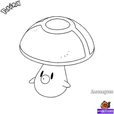 Free printable Amoonguss Coloring Page - Free Printable Pokemon Coloring Sheets coloring page