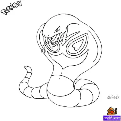 Free printable Arbok Coloring Page - Free Printable Pokemon Coloring Sheets coloring page