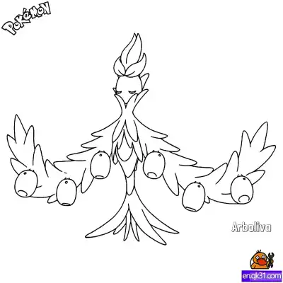 Free printable Arboliva Coloring Page - Free Printable Pokemon Coloring Sheets coloring page