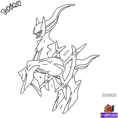 Free printable Arceus Coloring Page - Free Printable Pokemon Coloring Sheets coloring page