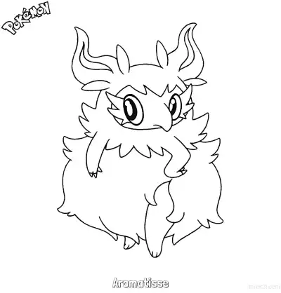 Free printable Aromatisse Coloring Page - Free Printable Pokemon Coloring Sheets coloring page