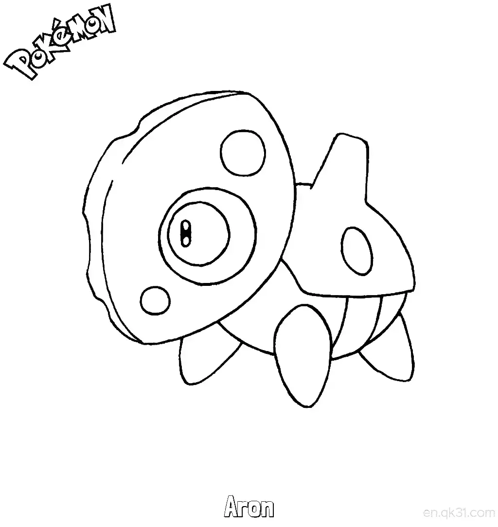 Aron Coloring Page - Free Printable Pokemon Coloring Sheets – Free Printable Coloring Page for Kids and Adults