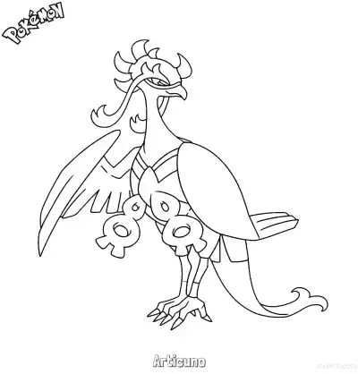 Free printable Articuno Coloring Page - Free Printable Pokemon Coloring Sheets coloring page