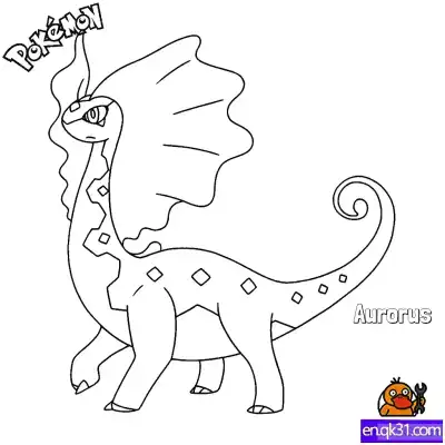 Free printable Aurorus Coloring Page - Free Printable Pokemon Coloring Sheets coloring page