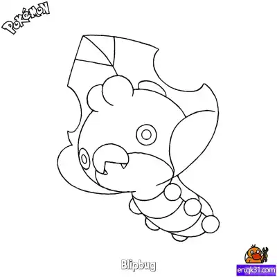 Free printable Blipbug Coloring Page - Free Printable Pokemon Coloring Sheets coloring page