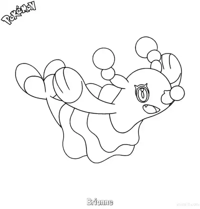 Free printable Brionne Coloring Page - Free Printable Pokemon Coloring Sheets coloring page