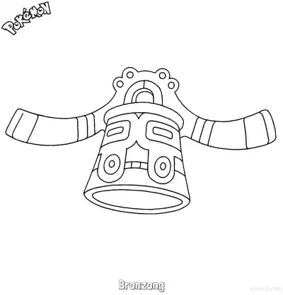 Free printable Bronzong Coloring Page - Free Printable Pokemon Coloring Sheets coloring page