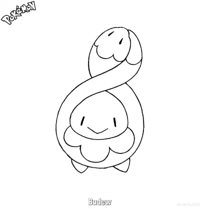 Free printable Budew Coloring Page - Free Printable Pokemon Coloring Sheets coloring page