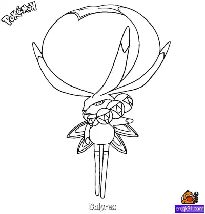 Free printable Calyrex Coloring Page - Free Printable Pokemon Coloring Sheets coloring page