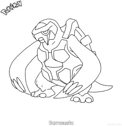 Free printable Carracosta Coloring Page - Free Printable Pokemon Coloring Sheets coloring page
