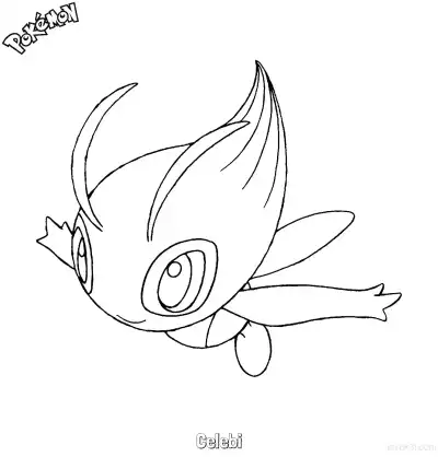 Free printable Celebi Coloring Page - Free Printable Pokemon Coloring Sheets coloring page