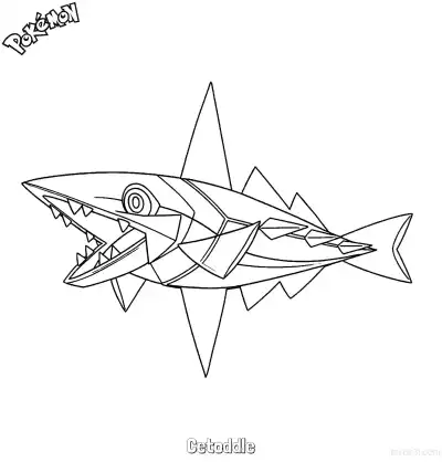 Free printable Cetoddle Coloring Page - Free Printable Pokemon Coloring Sheets coloring page