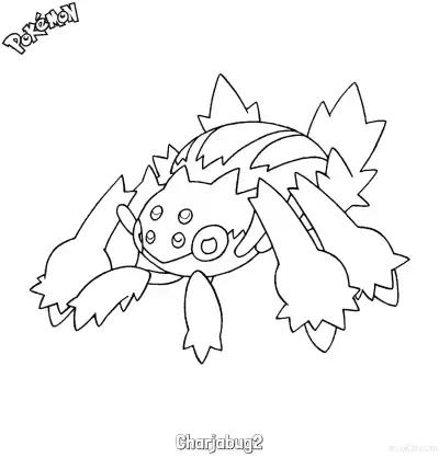 Free printable Charjabug2 Coloring Page - Free Printable Pokemon Coloring Sheets coloring page