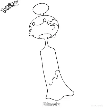 Free printable Chimecho Coloring Page - Free Printable Pokemon Coloring Sheets coloring page