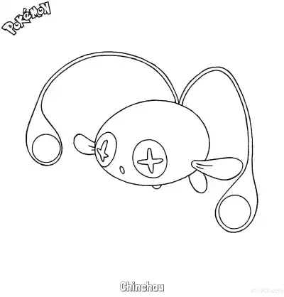 Free printable Chinchou Coloring Page - Free Printable Pokemon Coloring Sheets coloring page
