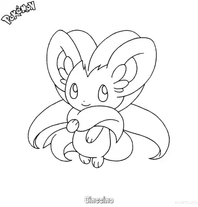 Free printable Cinccino Coloring Page - Free Printable Pokemon Coloring Sheets coloring page