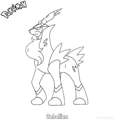 Free printable Cobalion Coloring Page - Free Printable Pokemon Coloring Sheets coloring page