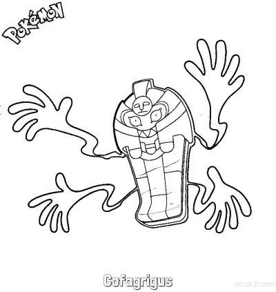 Free printable Cofagrigus Coloring Page - Free Printable Pokemon Coloring Sheets coloring page