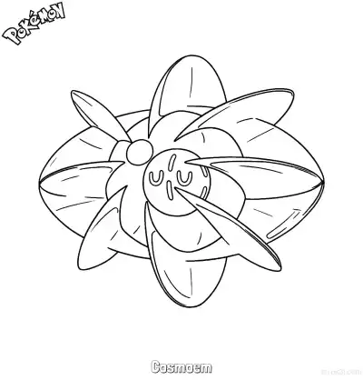 Free printable Cosmoem Coloring Page - Free Printable Pokemon Coloring Sheets coloring page