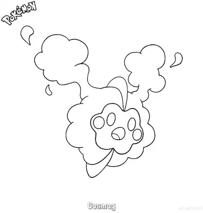 Free printable Cosmog Coloring Page - Free Printable Pokemon Coloring Sheets coloring page