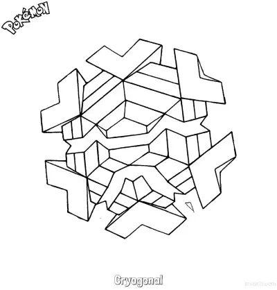 Free printable Cryogonal2 Coloring Page - Free Printable Pokemon Coloring Sheets coloring page
