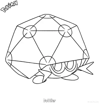 Free printable Dottler Coloring Page - Free Printable Pokemon Coloring Sheets coloring page