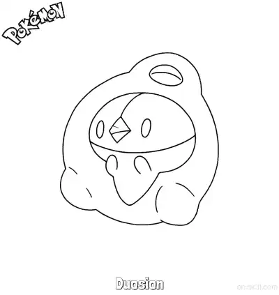 Free printable Duosion Coloring Page - Free Printable Pokemon Coloring Sheets coloring page
