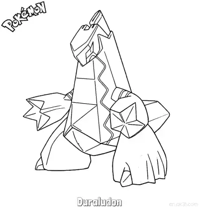 Free printable Duraludon Coloring Page - Free Printable Pokemon Coloring Sheets coloring page